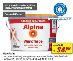 toom Baumarkt Alpina Wandfarbe Angebot