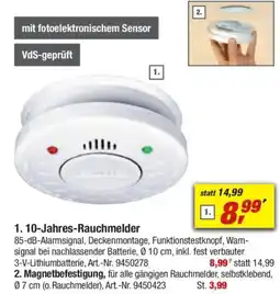 toom Baumarkt 1. 10-Jahres-Rauchmelder Angebot