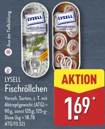 Aldi Nord Lysell gabelröllchen oder hanseatenröllchen Angebot