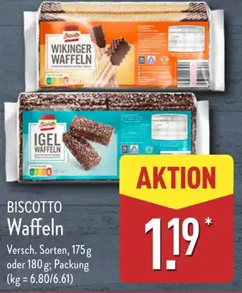 Aldi Nord Biscotto wikinger waffeln oder igel waffeln Angebot