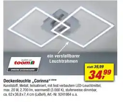 toom Baumarkt Deckenleuchte ,,Corinna" Angebot