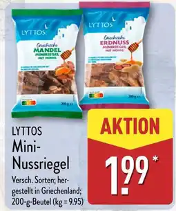 Aldi Nord Lyttos griechische mandel miniriegel mit honig oder griechische erdnuss miniriegel mit honig Angebot