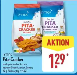 Aldi Nord Lyttos pita-cracker paprika oder pita-cracker mediterranean Angebot