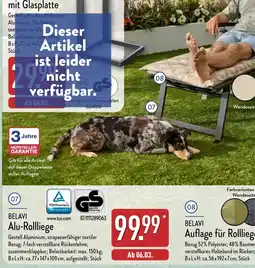 Aldi Nord Belavi alu-rolliege Angebot