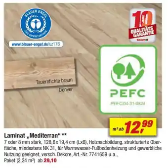 toom Baumarkt Laminat ,,Mediterran" Angebot