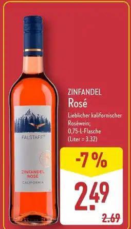 Aldi Nord Falstaff zinfandel rosé Angebot