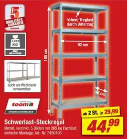 toom Baumarkt Schwerlast-Steckregal Angebot