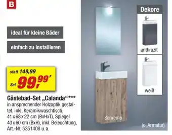 toom Baumarkt Gästebad-Set ,,Calanda" Angebot