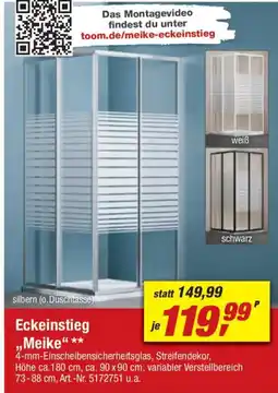 toom Baumarkt Eckeinstieg ,,Meike" Angebot