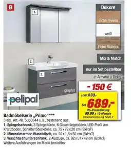 toom Baumarkt pelipal Badmöbelserie,,Primo"** Angebot