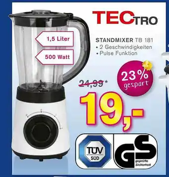 KODi Tectro Standmixer Tb181 Angebot