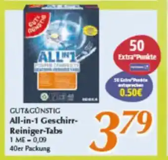 inkoop GUT&GÜNSTIG All-in-1 Geschirr- Reiniger-Tabs Angebot