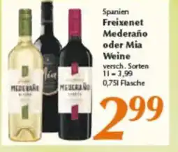 inkoop Freixenet Mederaño oder Mia Weine Angebot