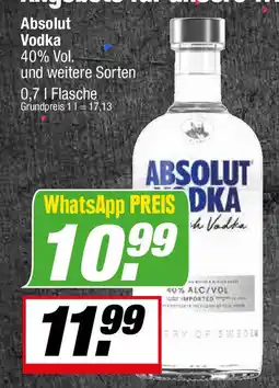 L. STROETMANN GROSSMARKT Absolut Vodka Angebot