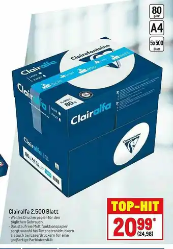 METRO Clairalfa 2.500 Blatt Angebot