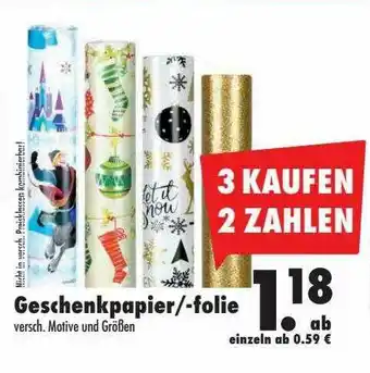 Mäc Geiz Geschenkpapier-folie Angebot