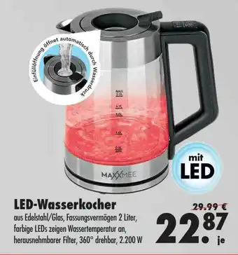 Mäc Geiz Led-wasserkocher Angebot