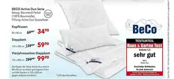 Matratzen Concord Beco Active Duo Serie Oder Kopfkissen Oder Steppbett Oder Vierjahreszeiten-steppbett Angebot