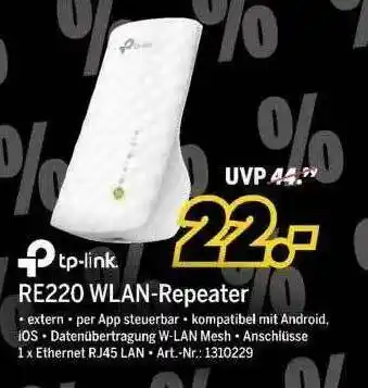 MEDIMAX Tp-link Re220 Wlan-repeater Angebot