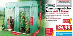 Norma Power Garden Tomatengewächs- haus mit 2 Toren Angebot