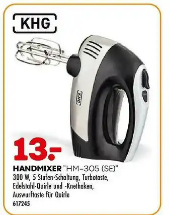 Möbel Kraft Handmixer "hm-305 (se)" Khg Angebot