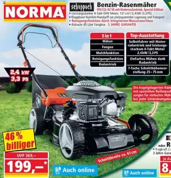 Norma Scheppach Benzin-Rasenmäher Angebot