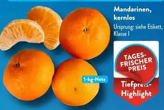 Aldi Süd Mandarinen, kernlos Angebot