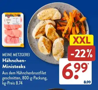 Aldi Süd MEINE METZGEREI Hähnchen- Ministeaks Angebot