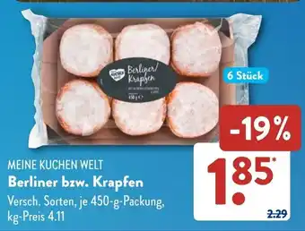 Aldi Süd MEINE KUCHEN WELT Berliner bzw. Krapfen Angebot