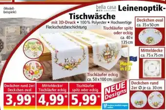 Norma bella casa Leinenoptik- Tischwäsche Angebot