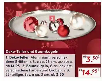 Möbel Rieger Deko-teller Und Baumkugeln Angebot