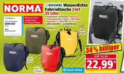 Norma BUCHEL Wasserdichte Fahrradtasche 2in1 Angebot