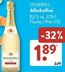 Aldi Süd STOLZENFELS Alkoholfrei Angebot