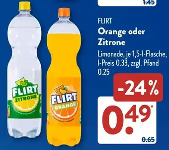 Aldi Süd FLIRT Orange oder Zitrone Angebot