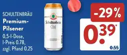 Aldi Süd SCHULTENBRÄU Premium- Pilsener Angebot