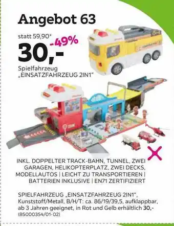 Mömax Spielfahrzeug „einsatzfahrzeug 2in1“ Angebot