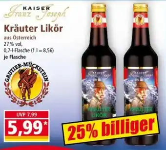 Norma KAISER Kräuter Likör Angebot