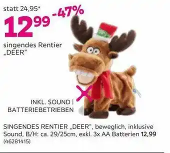 Mömax Singendes Rentier „deer“ Angebot