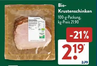 Aldi Süd Bio- Krustenschinken Angebot