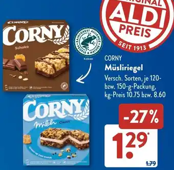 Aldi Süd CORNY Müsliriegel Angebot