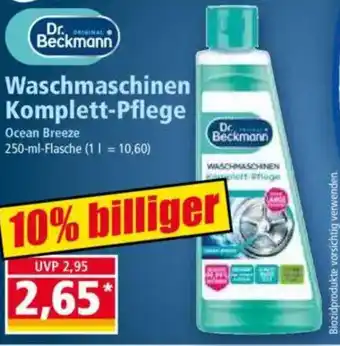 Norma Dr Beckmann Waschmaschinen Komplett-Pflege Angebot