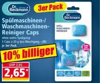 Norma Dr. Beckmann Spülmaschinen-/ Waschmaschinen- Reiniger Caps Angebot