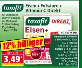 Norma taxofit Eisen+Folsäure+ Vitamin C Direkt Angebot