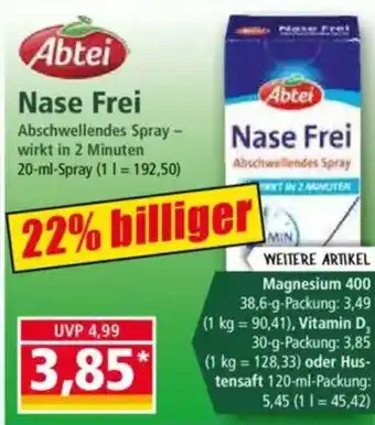 Norma Abtei Nase Frei Angebot