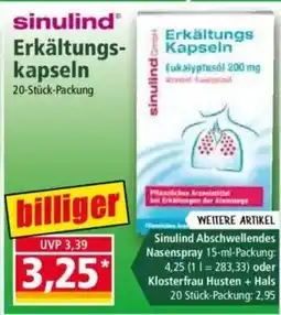 Norma sinulind Erkältungs- kapseln Angebot