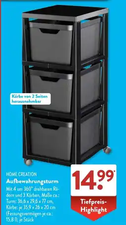 Aldi Süd HOME CREATION Aufbewahrungsturm Angebot