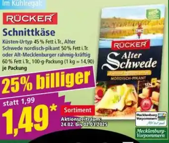 Norma RÜCKER Schnittkäse Angebot