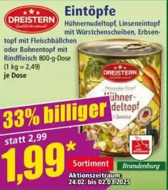 Norma DREISTERN Eintöpfe Angebot