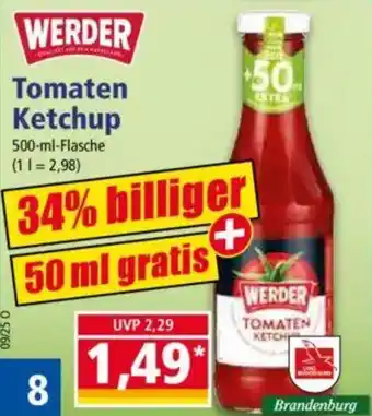 Norma WERDER Tomaten Ketchup Angebot