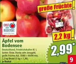 Norma Äpfel vom Bodensee Angebot